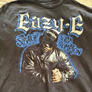 T SHIRT Easy E Straight Outta Compton Black Tee